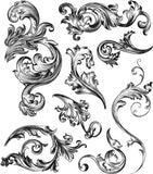 Stampers Anonymous ClngStp THoltz Scrollwork