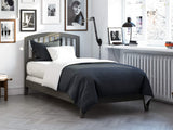 AFI, Richmond Twin XL Foundation Bed with Attachable USB Charger, Grey