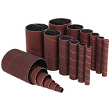 ABN Aluminum Oxide Spindle Sanding Sleeves 18Pack 4.5in Length, Assorted 80 120 240 Grit, 1/2in to 3in Sandpaper