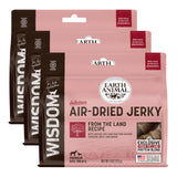 Earth Animal Wisdom Air-Dried Jerky from The Land Recipe | Dog Treats | Dog Snacks | Premium Natural Red Meat Jerky Strips | 4 o