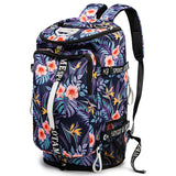 Gym Duffle Bag Backpack with Shoe Compartment,4 ways Travel Backpack for Women and Men,Multi-Functional Weekender bag with Water