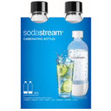 SodaStream Classic Dishwasher Safe 1L Carbonating Bottle, Pack of 2 (Black)