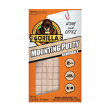 Gorilla Mounting Putty, NonToxic Hanging Adhesive, Removeable & Repositionable, 84 PreCut Squares, 2oz/56g, Natural Tan Color,