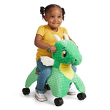 Radio Flyer Jade The Magical Dragon with Interactive Lights and Sounds, Ride On Toy for Toddlers Ages 1-3, Green Dragon Toy for 