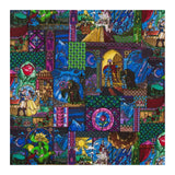 Hobby Lobby Belle Stained Glass Cotton Precut Fabric (1 Yard) - Printed Sewing Lightweight Precut Fabric for Sewing Clothes, Hom