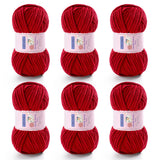 6 Pack Chunky Yarn for Crocheting - Chenille Bulky Blanket Yarn for Crochet and Knitting Blankets, Amigurumi, Craft, Hat, Shoes,