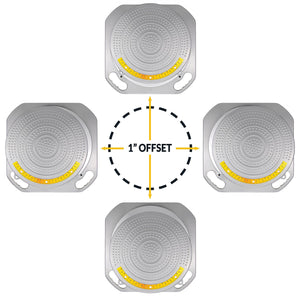 AutoSolo Wheel Alignment Turn Plates - 4-Ton Capacity, Brass Dial Measurements, with Bonus Accessories for Complete Wheel Alignm
