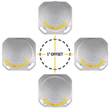 AutoSolo Wheel Alignment Turn Plates - 4-Ton Capacity, Brass Dial Measurements, with Bonus Accessories for Complete Wheel Alignm