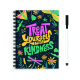 Anuman Reusable Wiro Spiral Unruled Notebook Diary Journal Relax Blank Pages A5 (Size 5.5X8)