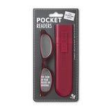 IF Pocket Readers - Red +1.5, Reading Glasses in a Slim Pocket Sized case, 60 g