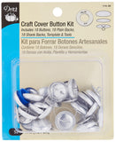 Dritz 11430 Craft Cover Button Kit with Tools, Size 30 3/4Inch, 18Sets