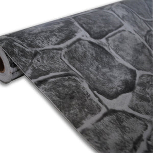 11 Yards Stone Wallpaper Peel and Stick Removable Castle Tower Rustic Contact Paper Self Adhesive Backsplash Wall Panels Decorat