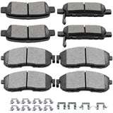 SCITOO Ceramic Front Rear Disc Brake Pad Set fit for 2003-2005 for Infiniti G35, for Nissan 350Z | for Altima | for Juke | for S
