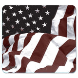 Allsop NatureSmart Mouse Pad, American Flag Design, 8 3/5 x 8