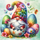 igoodom Diamond Art Kits for Adults, Gnome Diamond Painting Kit, Full Drill Round Easter Diamond Art Kits, DIY Gem Art and Craft