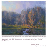Ampersand Art Supply Pastel Painting Panel: Museum Series Pastelbord, Sand, 1/8 Inch Flat Profile, 16X20