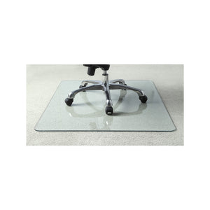 Lorell Tempered Glass Multi-Surface Chair Mat, 36''