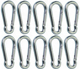 Smart Choice Marine 316 Stainless Steel Spring Snap Hook Carabiner (10x100mm (4  x 3/8  ), 10-Pack)