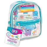 3C4G: Portable Seas The Day! Stationary Set - 8 Mini Backpack Case, Ocean Themed, Stickers-Highlighters-Color Pencils-Stamps-Not