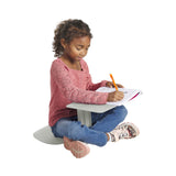 ECR4Kids The Surf Portable Lap Desk, Flexible Seating, Light Grey, 10Pack