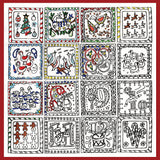 Tobin Design Works/Zenbroidery Stamped Embroidery 10 Inch X 10 Inch Twelve Days Of Christmas (Pack Of 2)