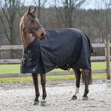 HORZE Nevada 1200D Lightweight Waterproof Horse Turnout Rain Sheet (No Fill) - Black - 72 in
