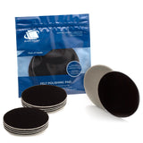 Glass Polish 4.5 inch (115mm) Pack of 10 Felt Polishing Pads for Polishing Glass, Plastic, Metal and Marble - GP11009