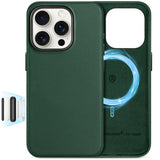 SHIELDON Genuine Leather Case for iPhone 16 Pro 6.3, Compatible with MagSafe, [Camera Button Updated], Magnetic Wireless Chargin