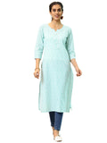 Libas Women'S Cotton Straight Kurta (37249_White