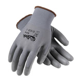 G-Tek 33-G125/M, Seamless Knit Nylon Blend Glove with Polyurethane Coated Flat Grip on Palm & Fingers - Touchscreen