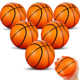 6 Pcs 5'' Mini Foam Basketballs for Kids Adults Orange Squeeze Stress Ball Safe Soft Replacement Pool Beach Basketball for Indoo