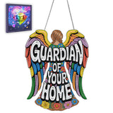Ginfonr Diamond Painting Kits Hanging Pendant, Angel Diamond Art Kits for Adults, Special Shaped Rhinestone Guardian Diamond Art