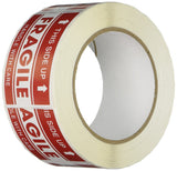 TapeCase SHIPLBL043 Shipping Packing LabelsThis Side Up/Fragile/Handle with Care, Red/White 50 per Pack (1 Pack)