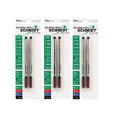 Schmidt Long Cap Less 8127 Rollerball 0.7mm Black, 6 Pack Blister (SC58187)