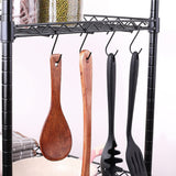 10 Pack Black S Hooks for Hanging Plants, Metal Hooks for Hanging, Small S Hooks for Hanging Heavy Duty, Durable S Shaped Kitche