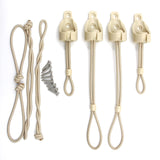 Roller Shade Tie Downs Curtains Tie Back with Holder Receivers Wall Mount Bungee Cords for Exterior Outdoor Deck Patio Pergola P