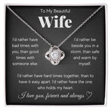 Birthday Gifts for Wife from Husband | Soulmate Necklace with Heartfelt Message Card & Gift Box | Anniversary, Birthday, Christm