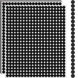Black Round Circle Dot Stickers, 1/4 inch, 10000 PCS, Mini Tiny Colored Coding Labels for Office and Classroom