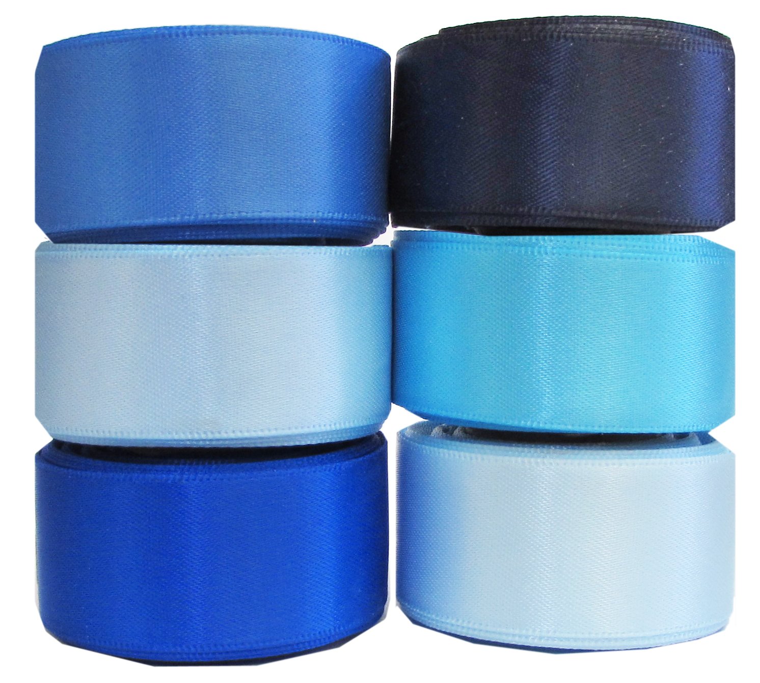 Grosgrain/Satin Ribbon Sets for Gift Package Wrapping, Hair Bow Clips & Accessories Making, Sewing, Craft Projects(7/8 6x5yd Sat