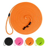 BronzeDog Rope Pro Training Dog Collar Braided No Pull Quick Release Round Lead Collars for Dogs Small Medium Large Puppy (30 FT