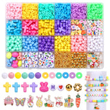 UPINS Easter Bracelets Kit, 2100+ Easter Spring Beads for DIY Bracelet Making Jewelry Crafts Friendship Bracelets, Keychains Gif