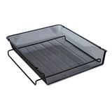 Universal UNV20004 Deluxe Mesh Stackable Front Load Tray Letter Size Files, Black