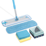 ECloth 10pc Home Cleaning Combo Set, Microfiber Cleaning Supplies Includes Reusable Microfiber Cleaning Cloth and Mop for Floo