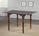 Sunset Trading Andrews 48 Rectangular Extendable Drop Leaf Dining Table - Chestnut Brown - Seats 6