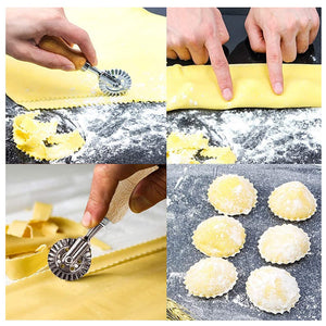 1.57 Pasta Maker Cutter Wheel, Kitchen Gadget Features Ravioli Crimper Cutter Wheel for Home and Kitchen Use