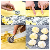1.57 Pasta Maker Cutter Wheel, Kitchen Gadget Features Ravioli Crimper Cutter Wheel for Home and Kitchen Use