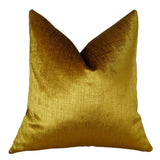 Plutus Brands Plutus Lumiere Bronze Handmade Throw Pillow, 24 X 24, Gold