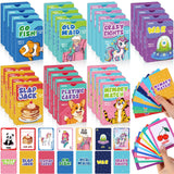Zubebe 42 Pack Kids Card Games Bulk 7 in 1 Classic Playing Card Game Set for Kids Includes Go Fish,Old Maid,War,Crazy Eights,Mem