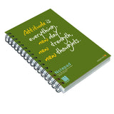 Askprints Attitude Motivational Quote Printed Designer Wire Bound 160 Ruled Pages Spiral Notebooks & Diary for Letters, Notes, o