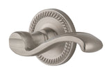 Grandeur Newport Rosette with Right Handed Portofino Lever, Single Dummy, Satin Nickel